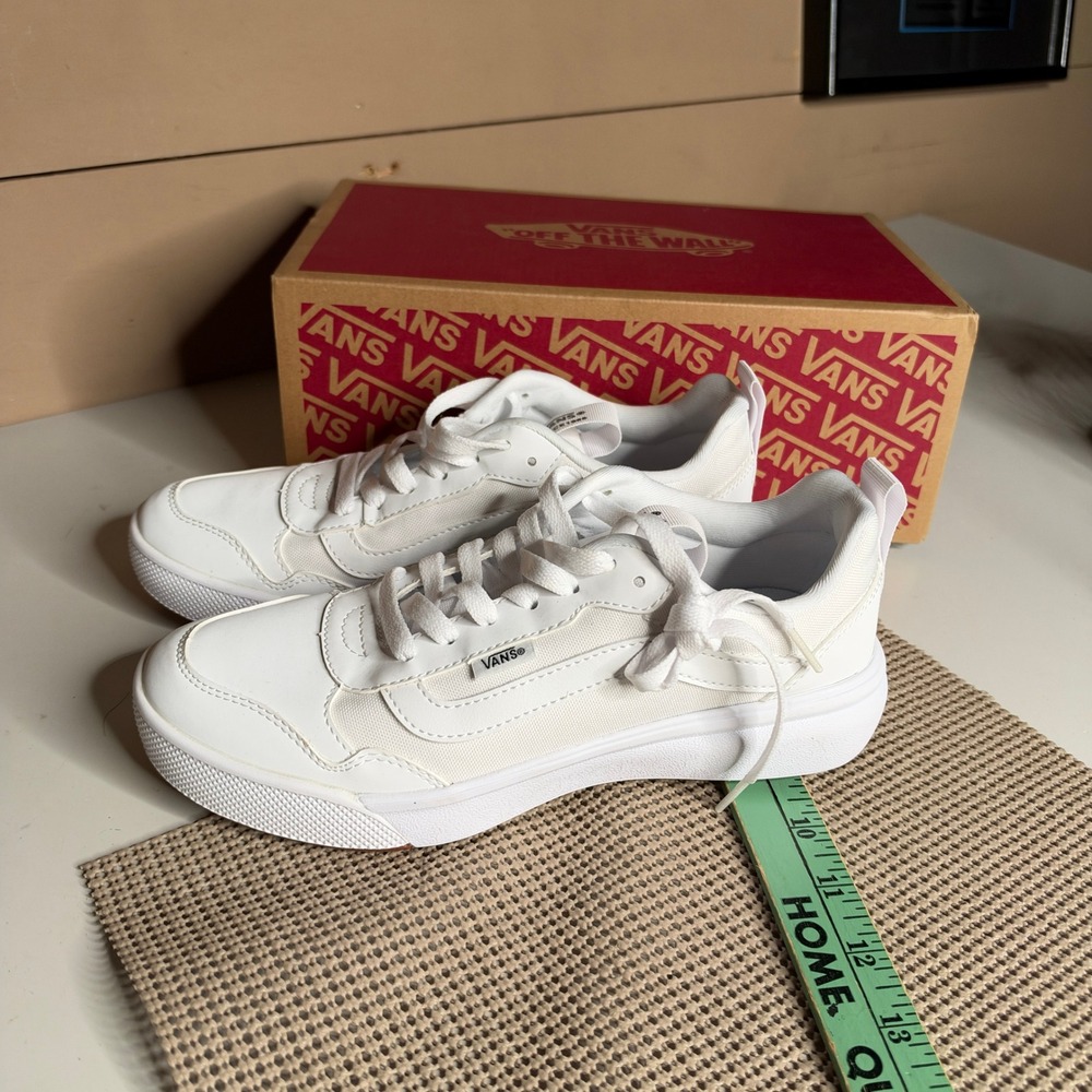 Vans Range Exp Tumble Canvas White Sneakers Womens 8 Low Top VN0A5ELAA3H
